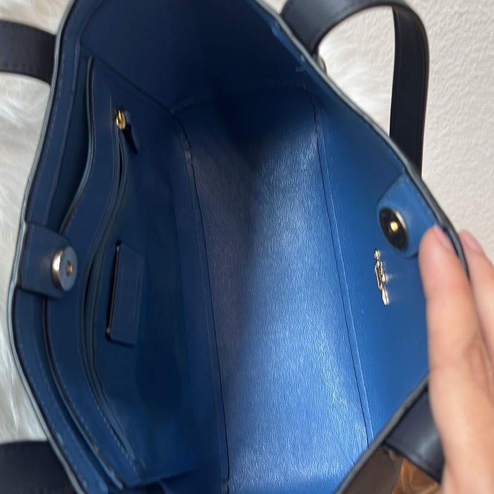 Coach Horse & Carriage Tote27 Denim Print - Picture 9 of 12